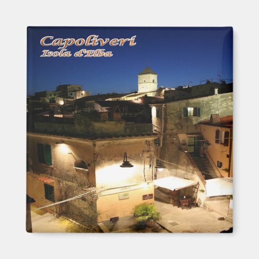 Aimant TSC085 CAPOLIVERI Par Nuit, Île ELBA, Réfrigérateu (Devant)