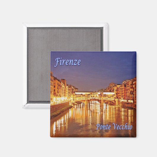 Aimant TSC086 FLORENCE - Ancien pont - Toscane - Pont (Recto/Verso)
