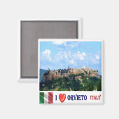 Aimant TSC103 ORVIETO I Love, Toscane, Italie, Réfrigérat (Recto/Verso)