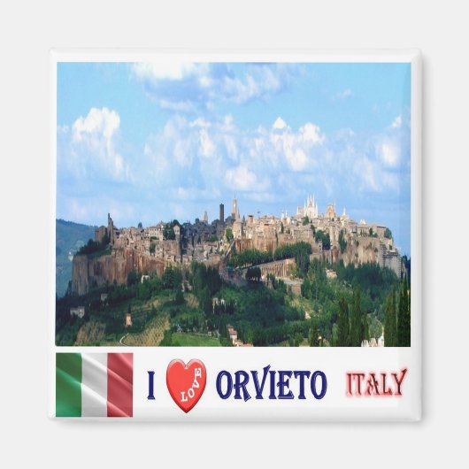 Aimant TSC103 ORVIETO I Love, Toscane, Italie, Réfrigérat (Devant)