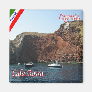 Aimant TSC134 CAPRAIA, Cala Red, Toscane, Italie, Réfrigé