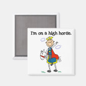 Aimant Tshirts et cadeaux à cheval (Recto/Verso)