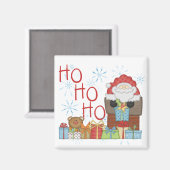 Aimant Tshirts et cadeaux père Noël Ho Ho Ho (Recto/Verso)