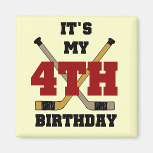Aimant Tshirts et cadeaux pour le 4e anniversaire de hock
