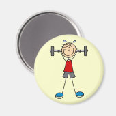 Aimant Tshirts et cadeaux pour levage de poids (Recto/Verso)