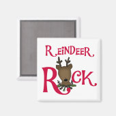 Aimant Tshirts et cadeaux Reindeer Rock (Recto/Verso)