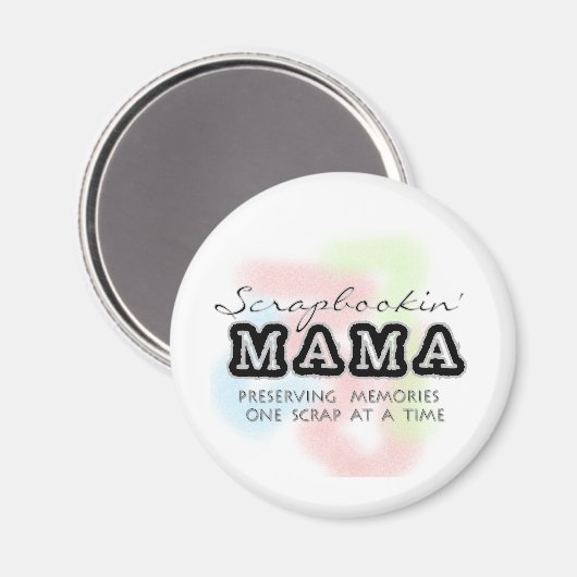 Aimant Tshirts et cadeaux Scrapbooking Mama (Recto/Verso)