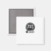 Aimant TST SATAN EST MORT Bon débarras (Recto/Verso)
