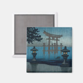 Aimant Tsuchiya Koitsu - Miyajima dans la pluie (Recto/Verso)