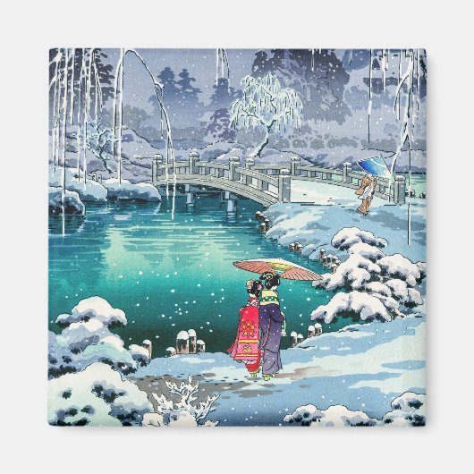 Aimant Tsuchiya Koitsu - Neige de printemps à Maruyama (Devant)