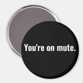 Aimant Tu es muet. Dit drôle La typographie blanche. (Recto/Verso)