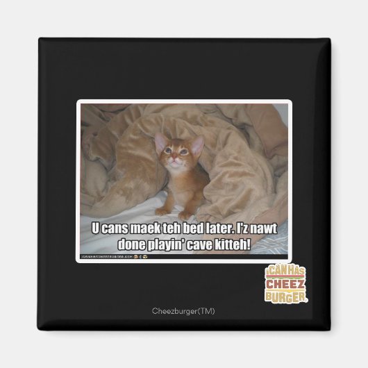 Aimant Tu peux faire le lit plus tard. (Devant)