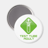 Aimant Tube d'essai adulte (Recto/Verso)