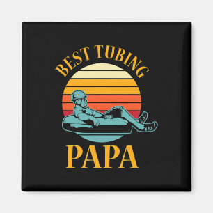 Aimant Tubing Papa River Tube Bateau Eau de neige Lac Tub
