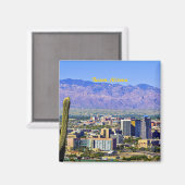 Aimant Tucson, Arizona Vue pittoresque (Recto/Verso)