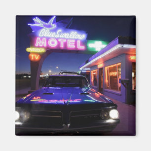 Aimant Tucumcari, Nouveau Mexique, Etats-Unis. Itinérair