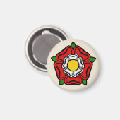 Aimant Tudor Rose d'Angleterre, Emblème du Pourcentage (Recto/Verso)