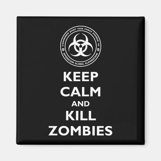 Aimant Tuer des zombies (Devant)