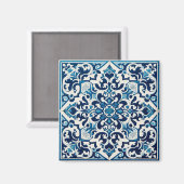 Aimant Tuile bleue portugaise (Recto/Verso)