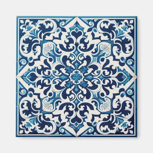 Aimant Tuile bleue portugaise (Devant)