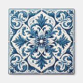 Aimant Tuile bleue portugaise (Devant)