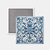 Aimant Tuile bleue portugaise (Recto/Verso)