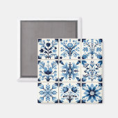 Aimant Tuile bleue portugaise (Recto/Verso)