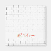 Aimant Tuile de métro d'architecture moderne classique pr (Devant)