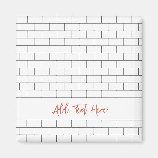 Aimant Tuile de métro d'architecture moderne classique pr (Devant)