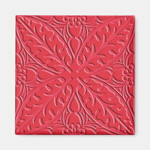 Aimant Tuiles marocaines - rouge de cinabre