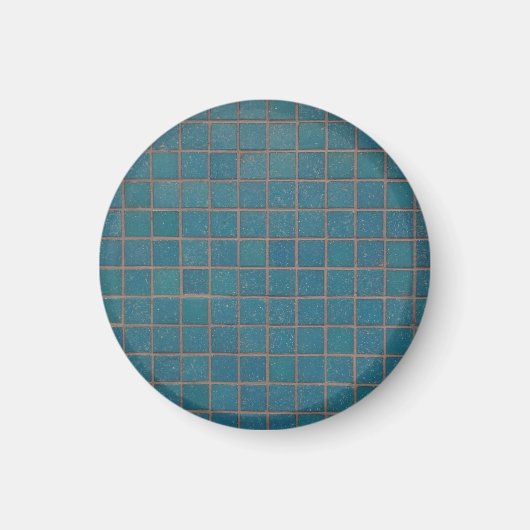 Aimant tuiles mouchetées bleues (Devant)