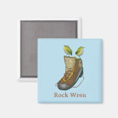 Aimant Tuke en métal sur une botte de randonnée (Recto/Verso)