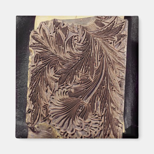 Aimant Tulip design printing block, 1875 (Devant)