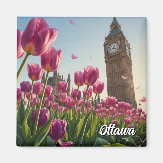 Aimant Tulip Festival in Ottawa Canada Travel (Devant)