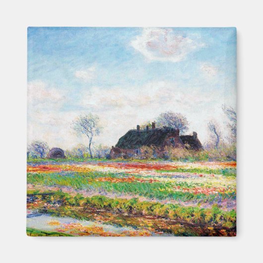 Aimant Tulip Fields dans les Pays-Bas, Monet (Devant)