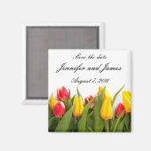 Aimant Tulipe Enregistrer l'aimant de date (Recto/Verso)