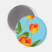 Aimant Tulipe orange (Recto/Verso)