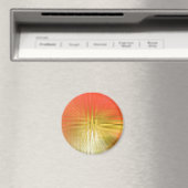 Aimant tulipe rouge Abstraite (In Situ (Lave-vaisselle))