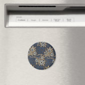 Aimant Tulipe Saules Motif Bleu Floral de William Morris (In Situ (Lave-vaisselle))