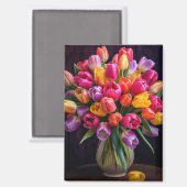 Aimant Tulipes (Recto/Verso)