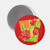 Aimant Tulipes (Recto/Verso)