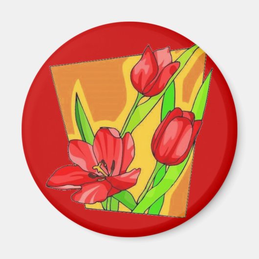 Aimant Tulipes (Devant)