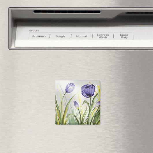 Aimant Tulipes à ressort pourpre (In Situ (Lave-vaisselle))