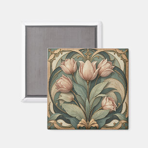 Aimant Tulipes Art Nouveau