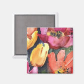 Aimant tulipes d'Amsterdam (Recto/Verso)