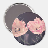 Aimant Tulipes en fleurs mignonnes -Personnalisées (Recto/Verso)