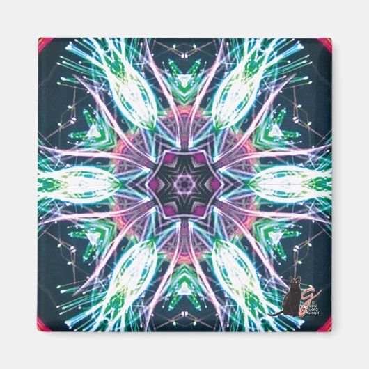 Aimant Tulipes Kaléidoscope (Devant)