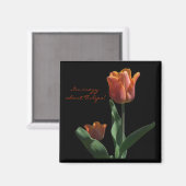 Aimant "Tulipes orange" (Recto/Verso)