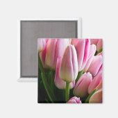 Aimant Tulipes roses (Recto/Verso)
