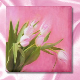 Aimant Tulipes roses jolies